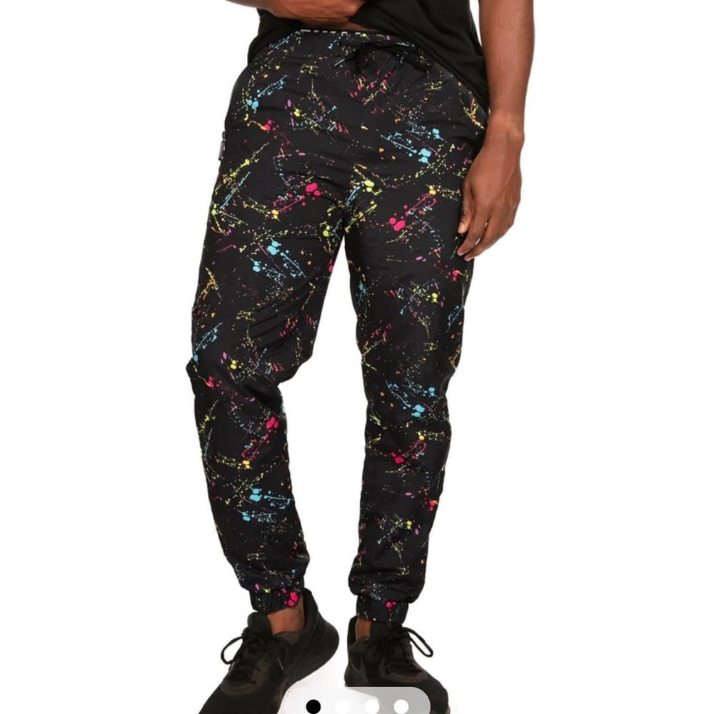 Tipsy Elves Neon Nightcrawl Windbreaker pants NWT Unisex size Medium